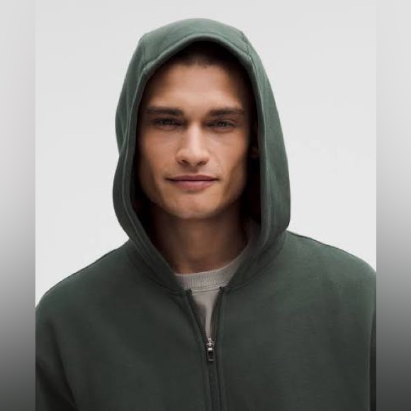 Lululemon Steady State Fleece Lined Full Zip Hoodie Green Size Large - Picture 2 of 7